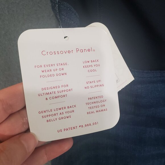 ISABEL MATERNITY Womens Denim Bermuda Shorts SZ 29 Blue Smooths Sculpts Support‎ - Picture 6 of 9